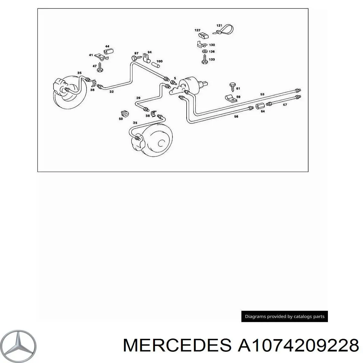  Mercedes A1074209228 ціна, від 26.60 USD