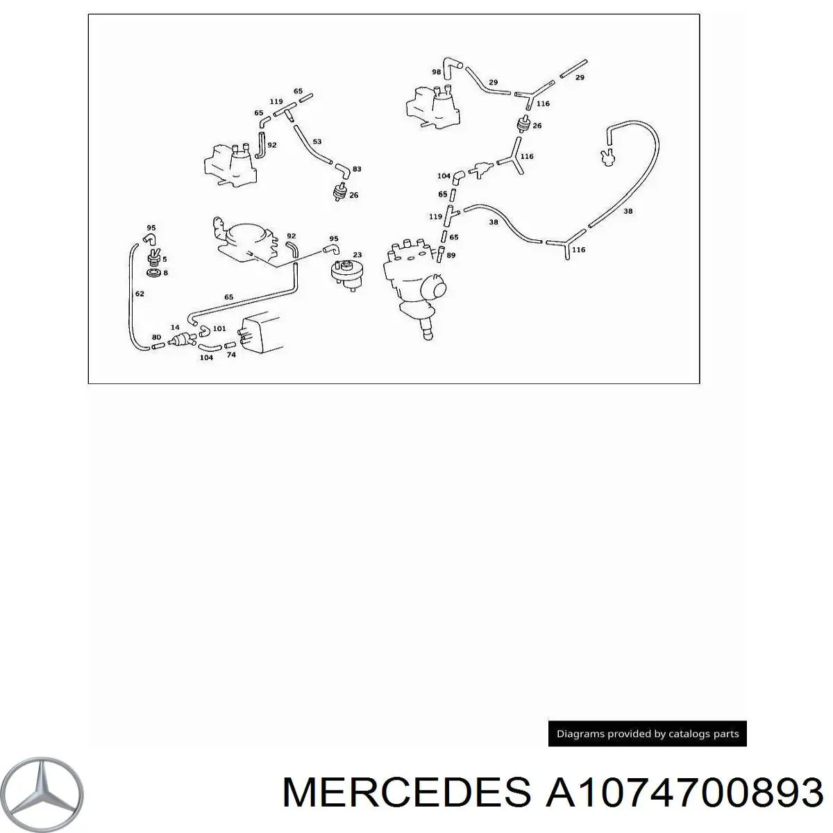 Клапан холостого ходу Mercedes A1074700893 ціна, від 24.83 USD