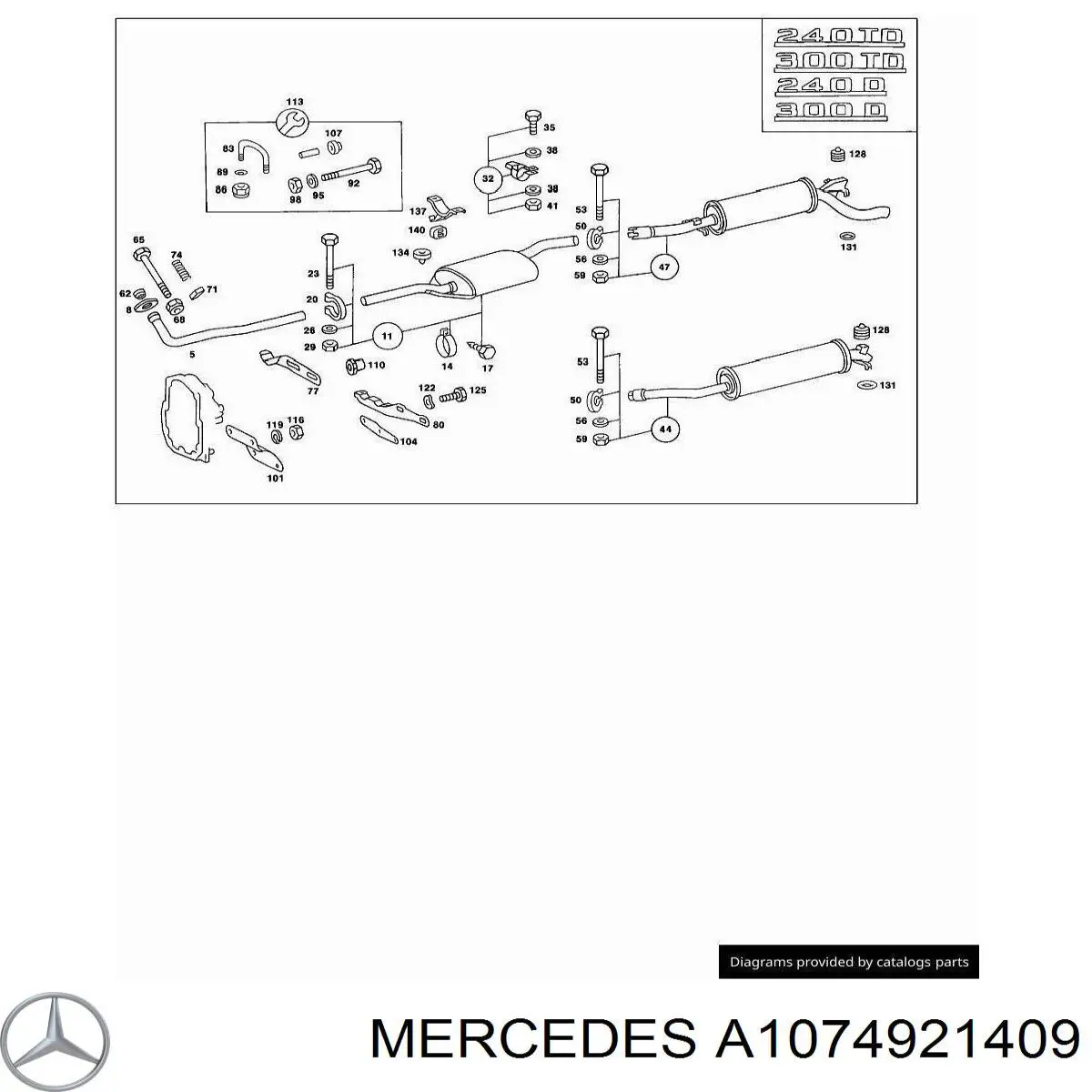 Купити A1074921409 Mercedes 