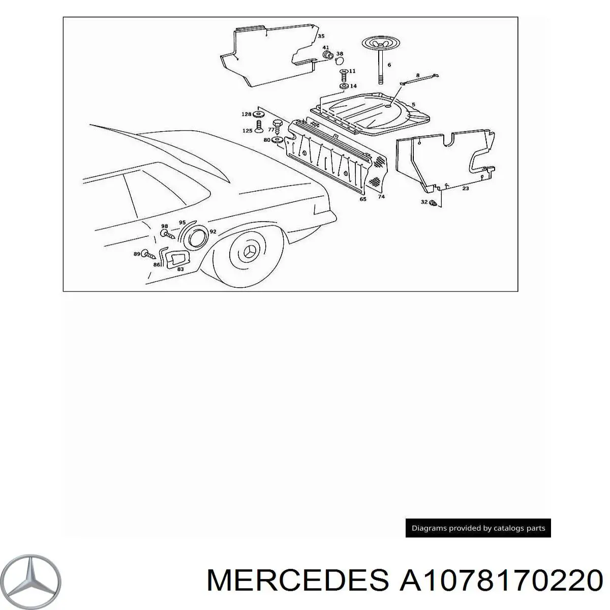 Купити A1078170220 Mercedes 