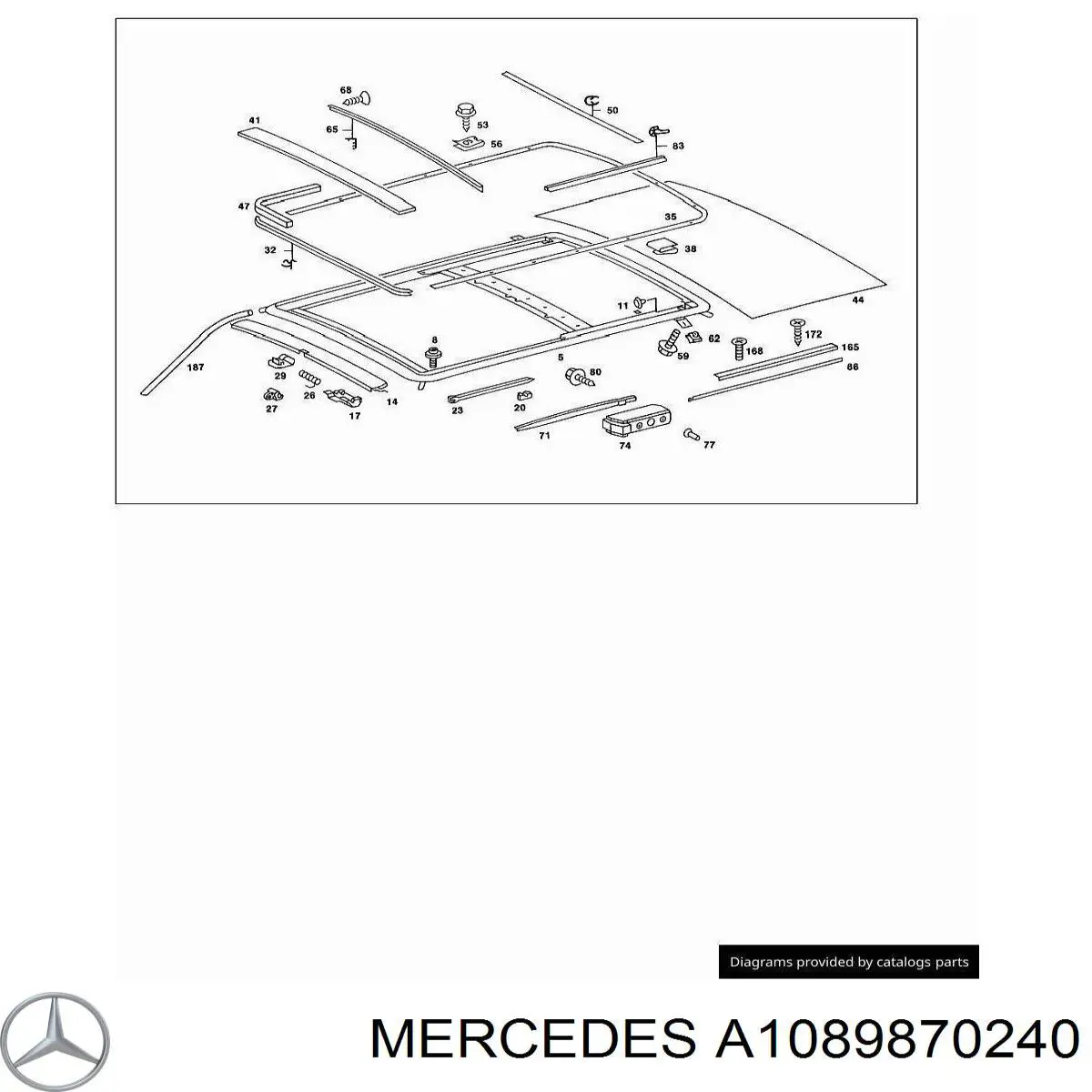 Купити A1089870240 Mercedes 