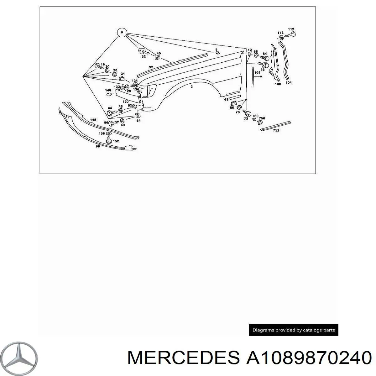 Купити A1119871740 Mercedes 