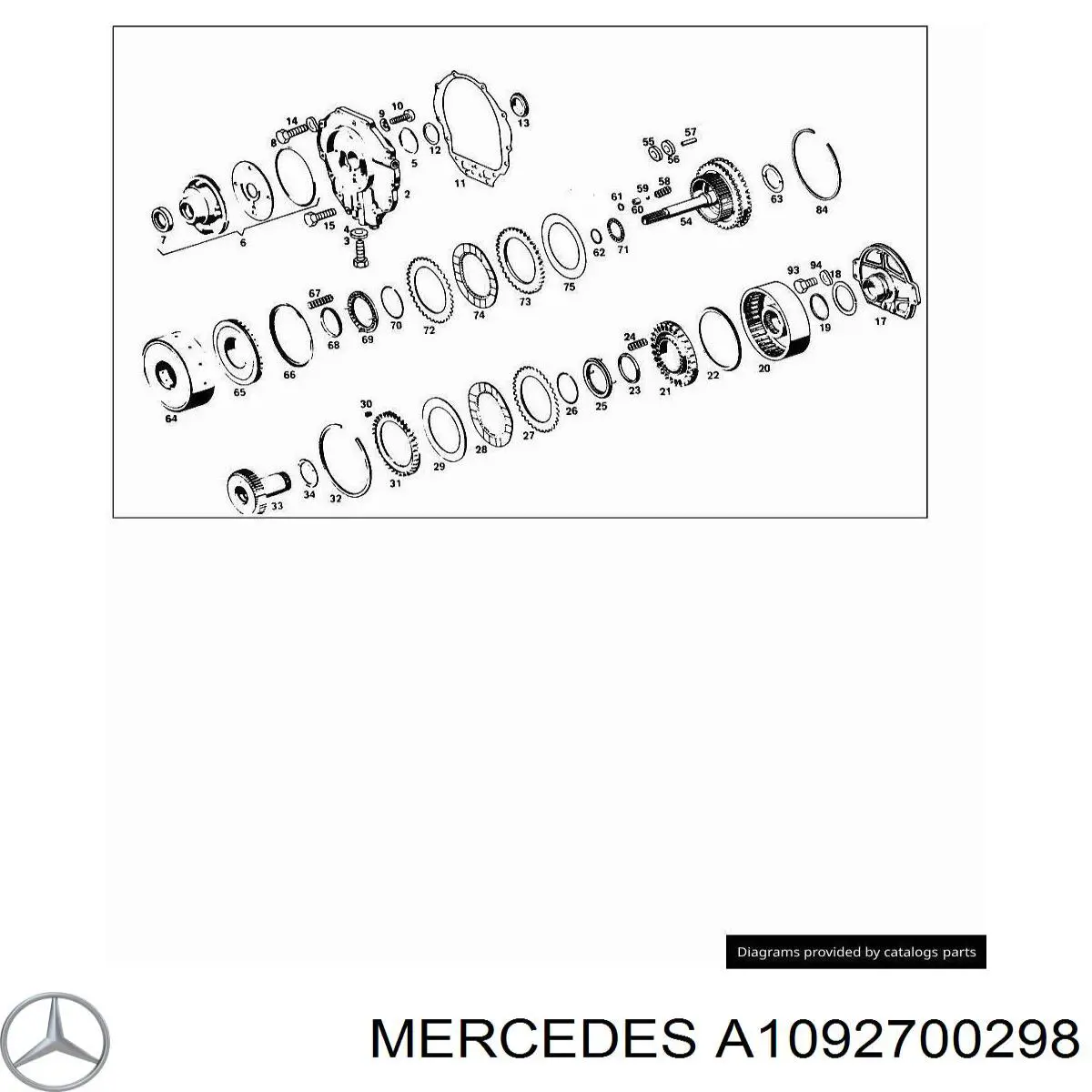 Фільтр коробки автомат Mercedes A1092700298 ціна, від 14.54 USD