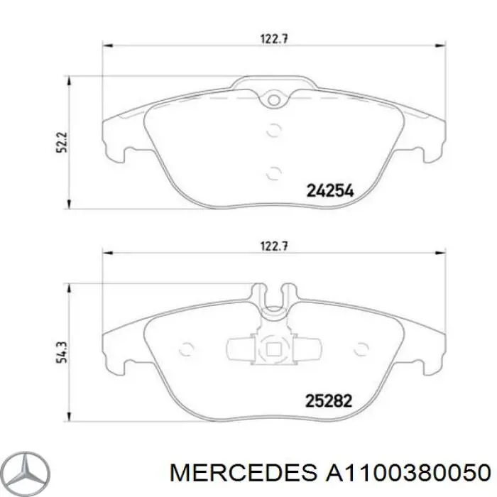 Втулка шатуна Mercedes A1100380050