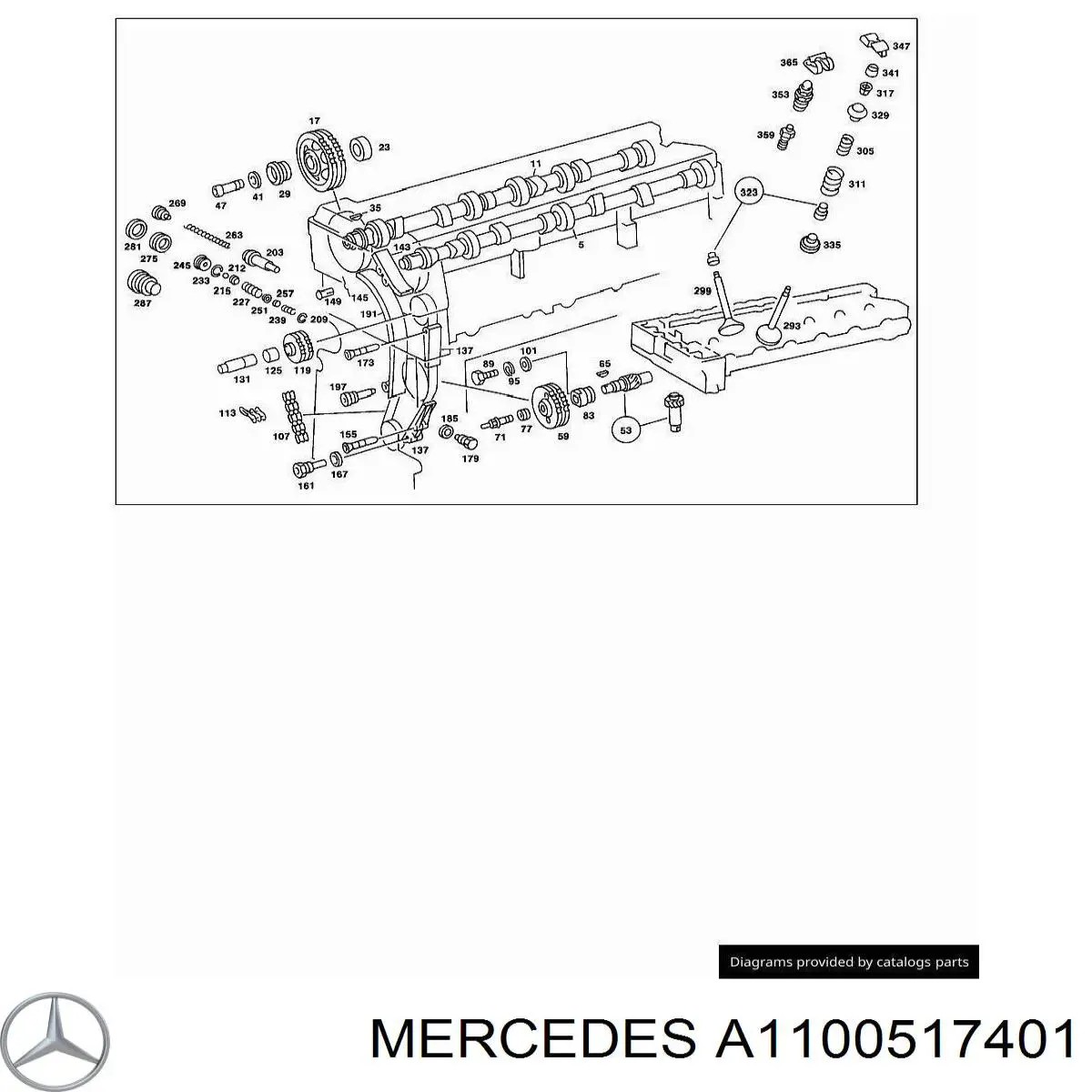 Шток двигуна, впускний Mercedes A1100517401 ціна, від 68.95 USD