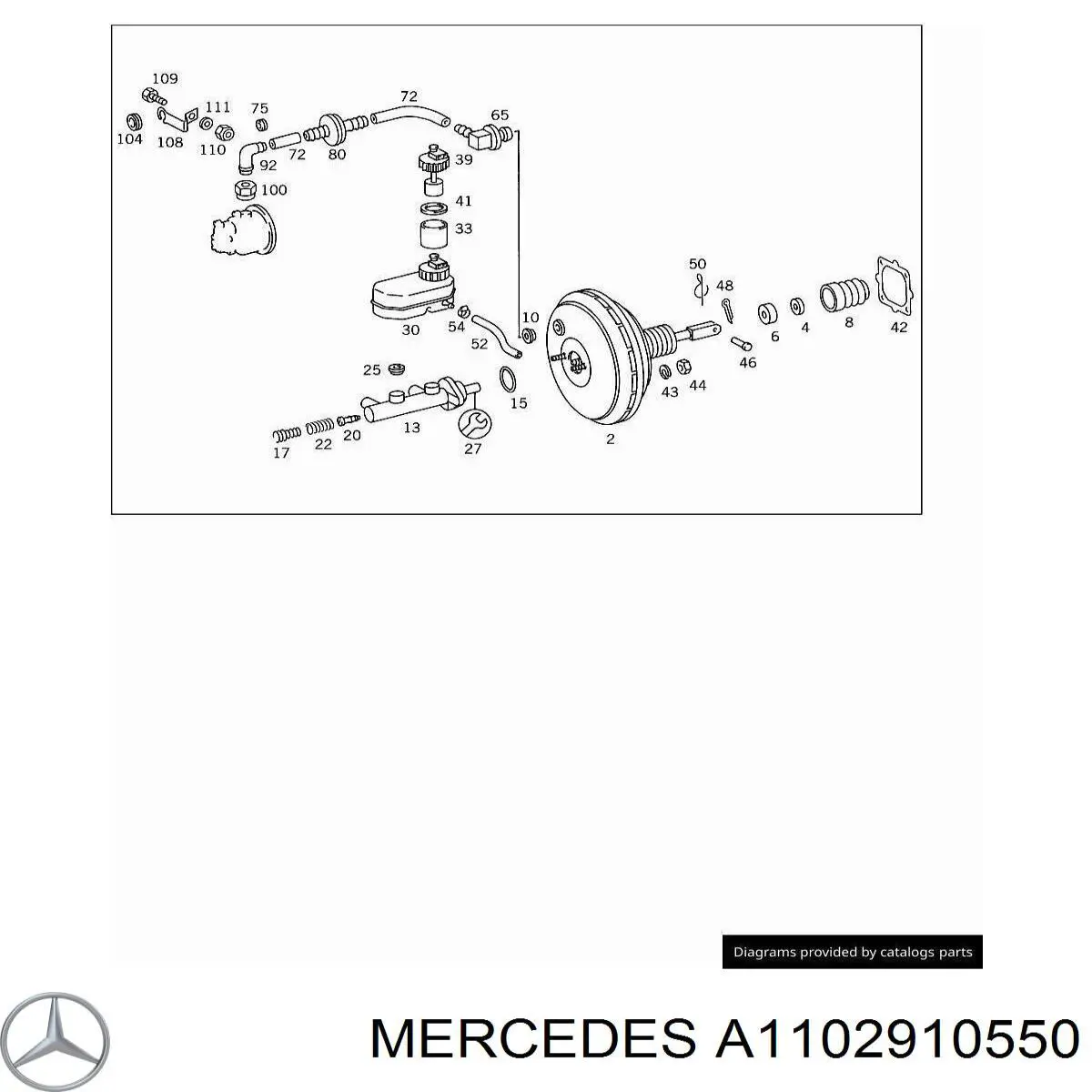 A1102910550 Mercedes Втулка осі педалі зчеплення