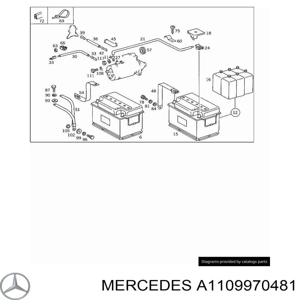 Подушка корпусу повітряного фільтра A1109970481 Mercedes