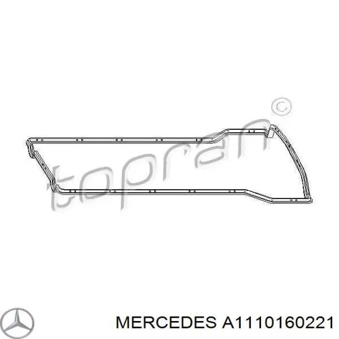A1110160221 Mercedes прокладка клапанної кришки двигуна