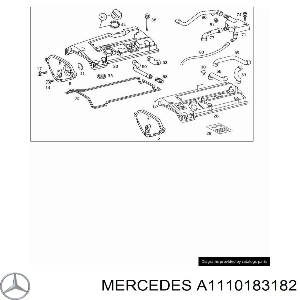 A1110183182 Mercedes Шланг повітряний вентиляції картера
