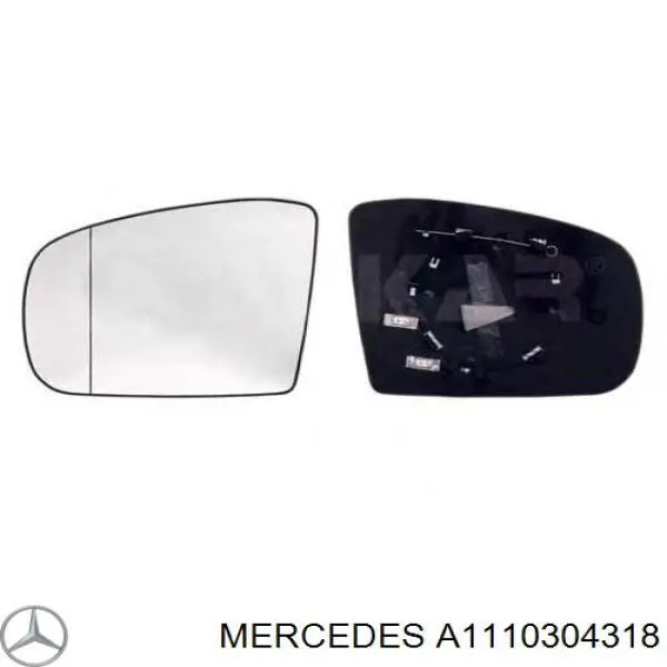A1110304318 Mercedes поршень в комплекті на 1 циліндр, std