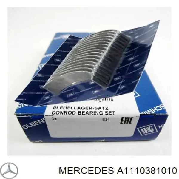 A1110381010 Mercedes Вкладиші коленвала, шатунні, комплект, 1-й ремонт (+0,25)