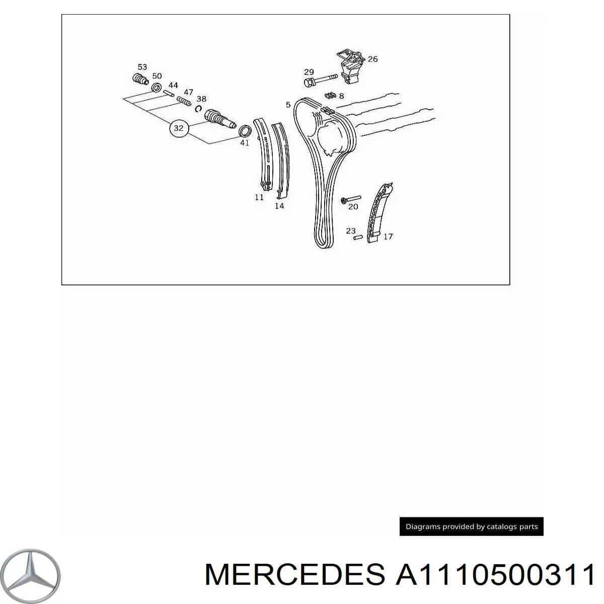 Натягувач ланцюга ГРМ A1110500311 Mercedes