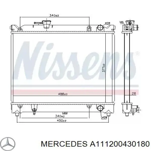 Купити A111200430180 Mercedes Насос охолоджуючої рідини