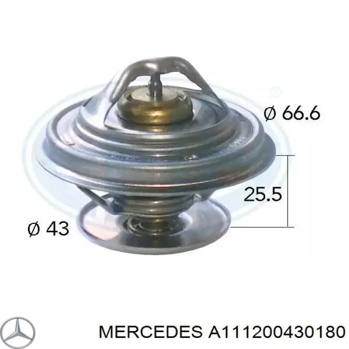 Помпа охолодження Mercedes A111200430180 ціна, від 54.35 USD