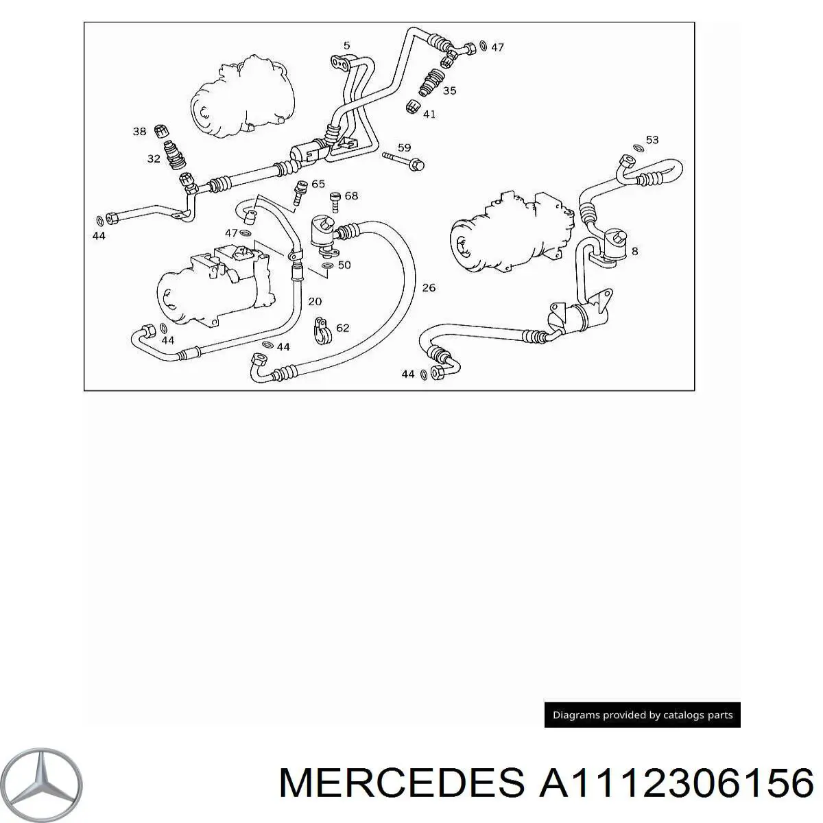  Mercedes A1112306156 ціна, від 19.44 USD