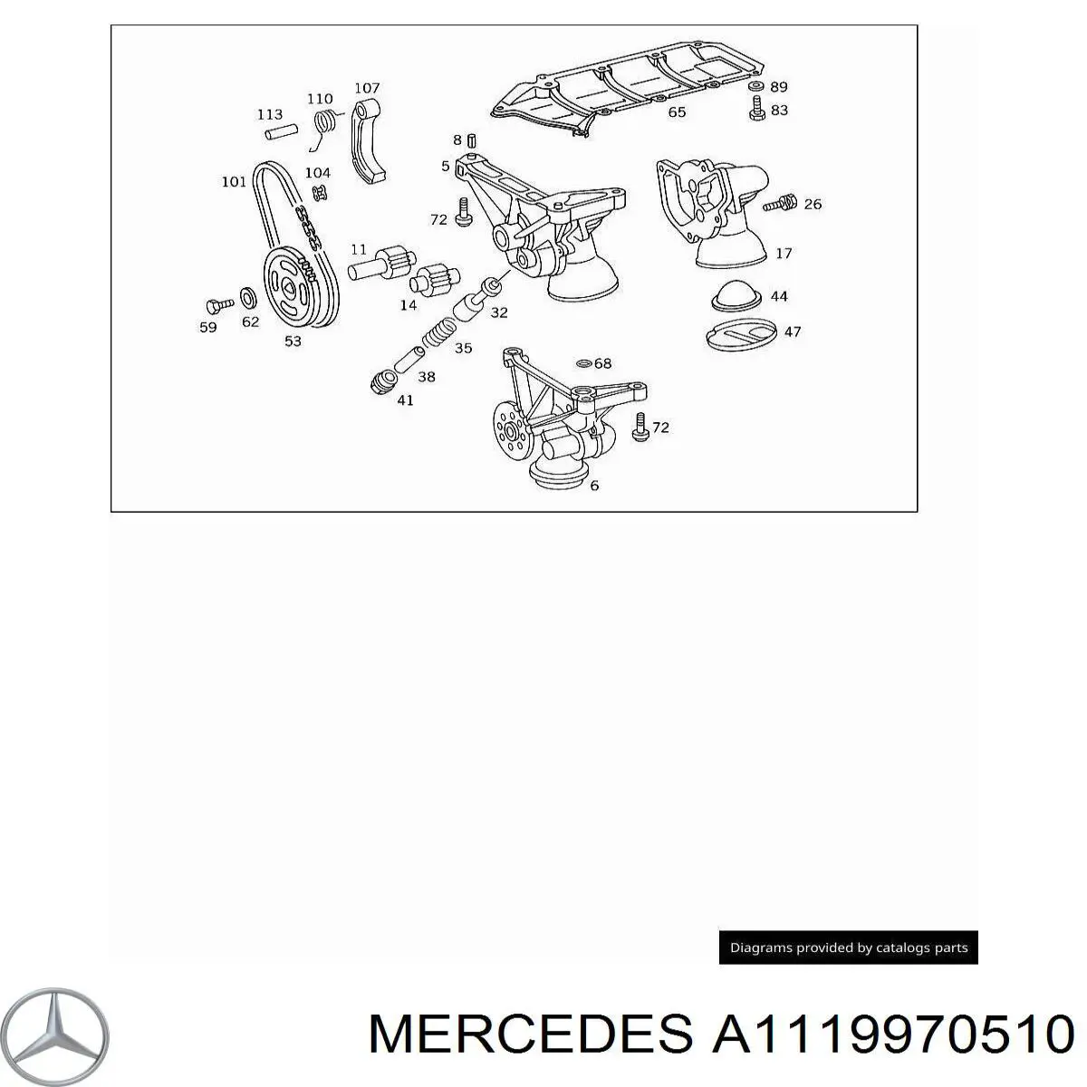  Mercedes A1119970510 ціна, від 4.74 USD
