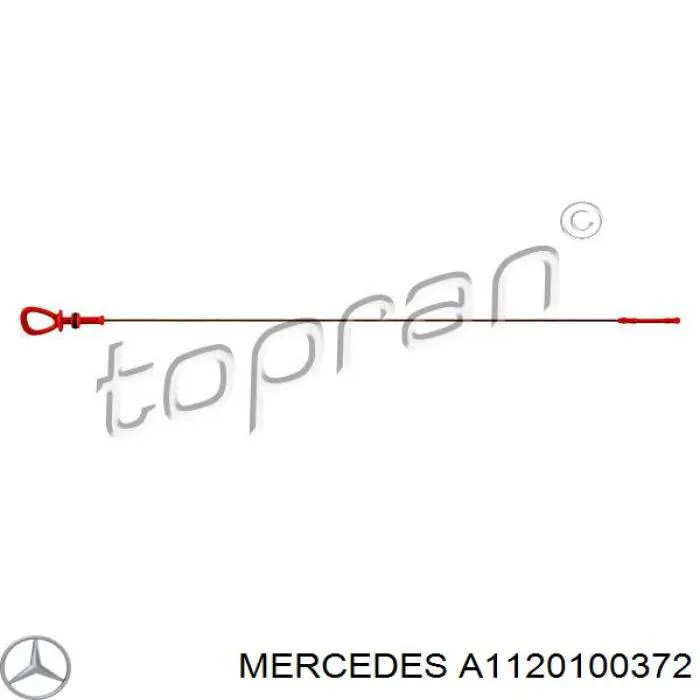 A1120100372 Mercedes щуп-індикатор рівня масла в двигуні