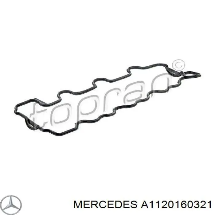 Прокладка клапанної кришки, права Mercedes A1120160321 ціна, від 14.53 USD