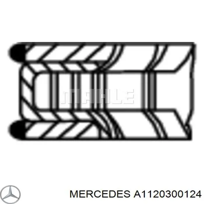 Купити A1120300124 Mercedes Кільця поршневі на 1 циліндр, STD.