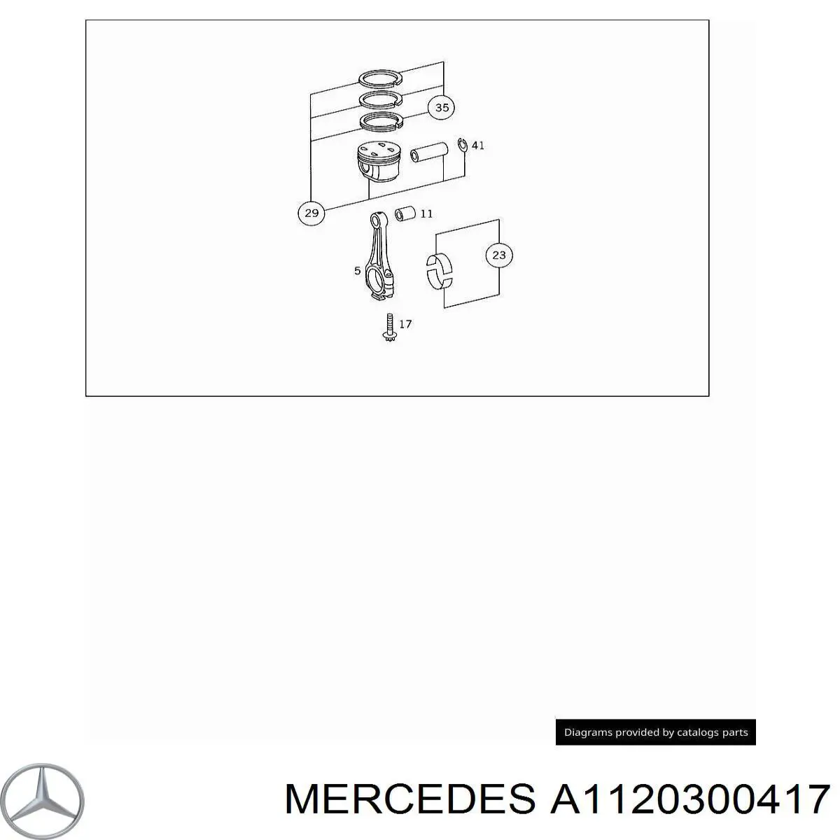 0011200 Mahle Original Поршня на 1 циліндр, STD