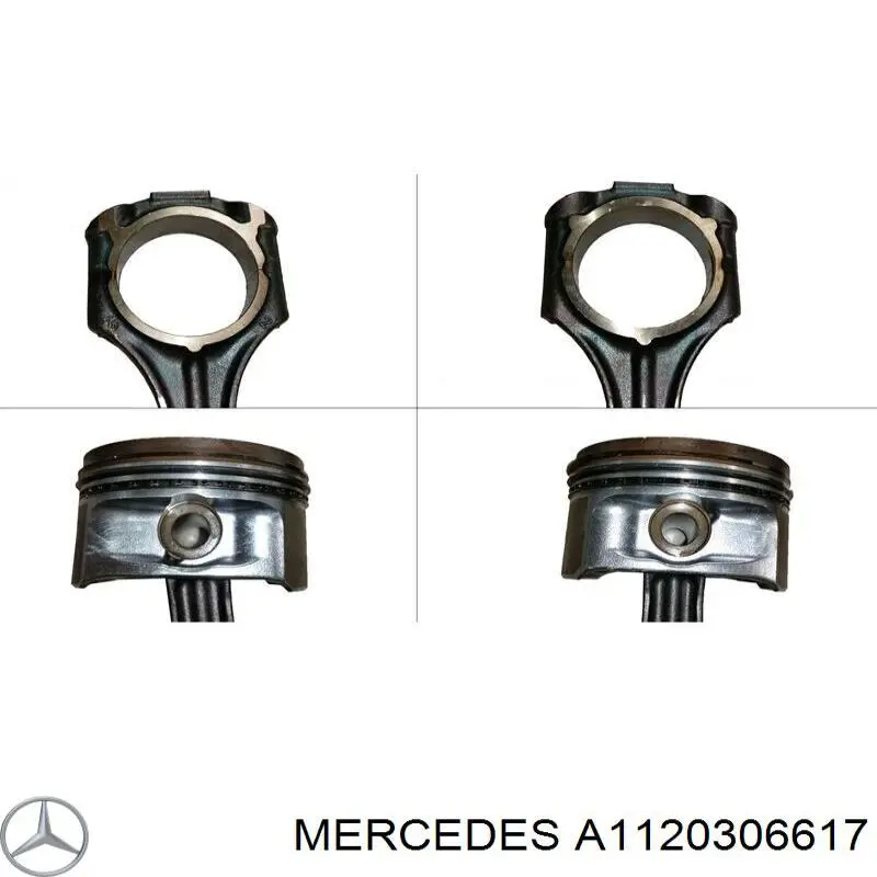 Поршень в зборі Mercedes A1120306617 ціна, від 142.77 USD
