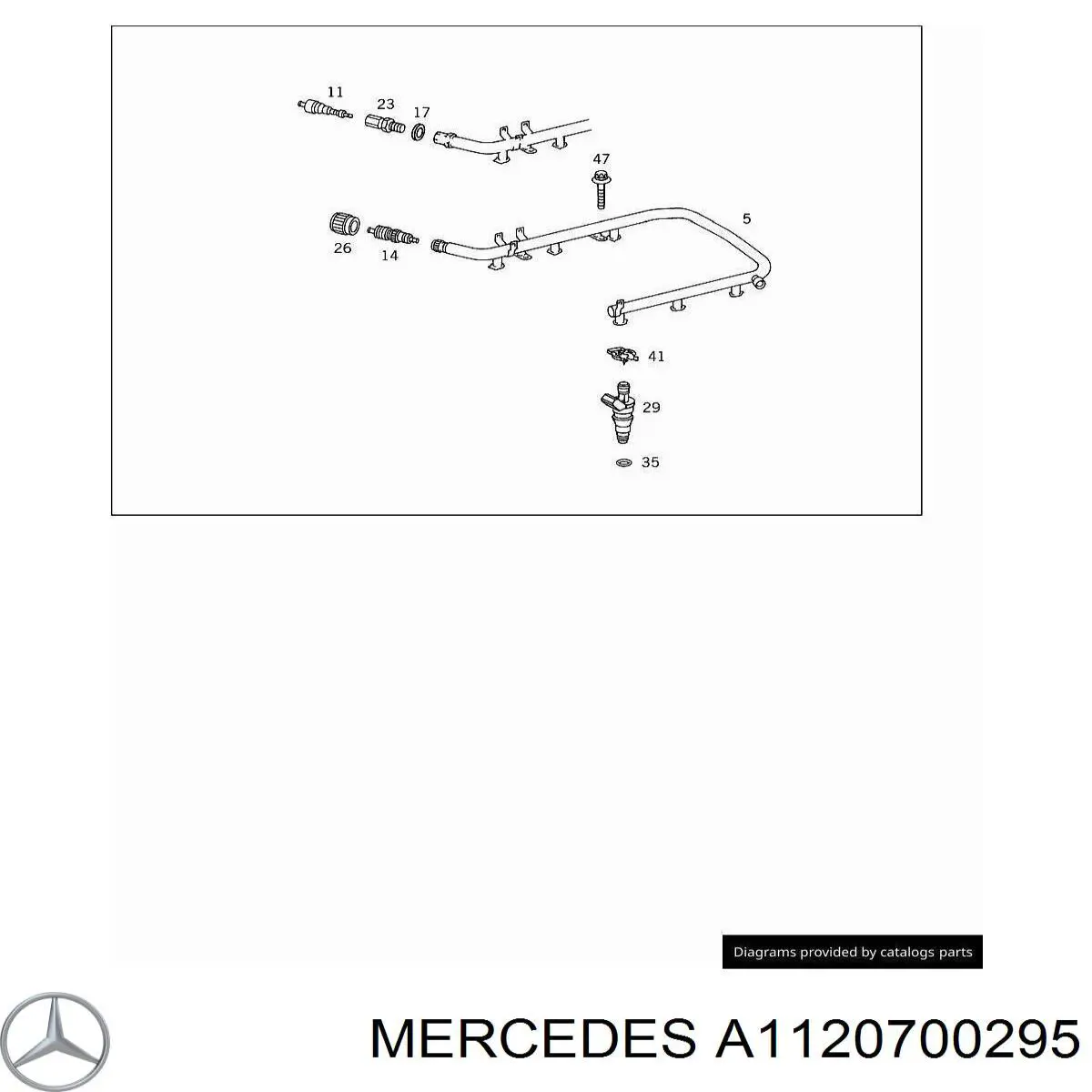 A1120700195 Mercedes розподільник палива