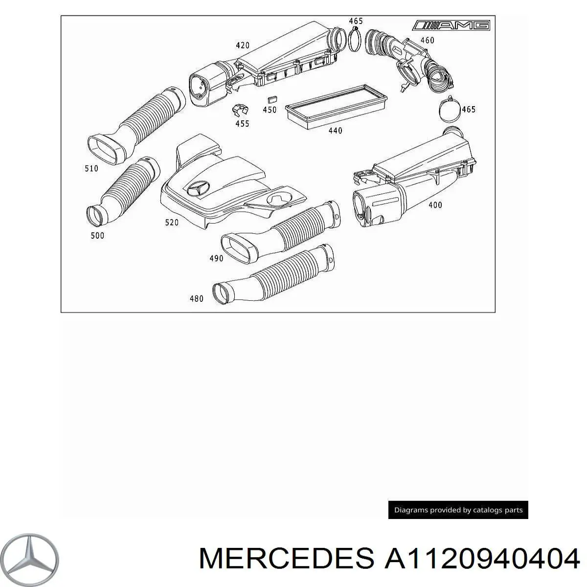 Елемент повітряного фільтра Mercedes A1120940404 ціна, від 16.47 USD