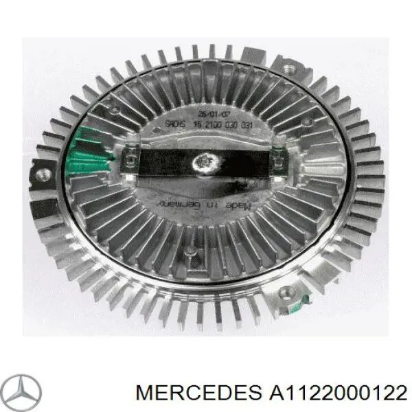 A1122000122 Mercedes вискомуфта, вязкостная муфта вентилятора охолодження