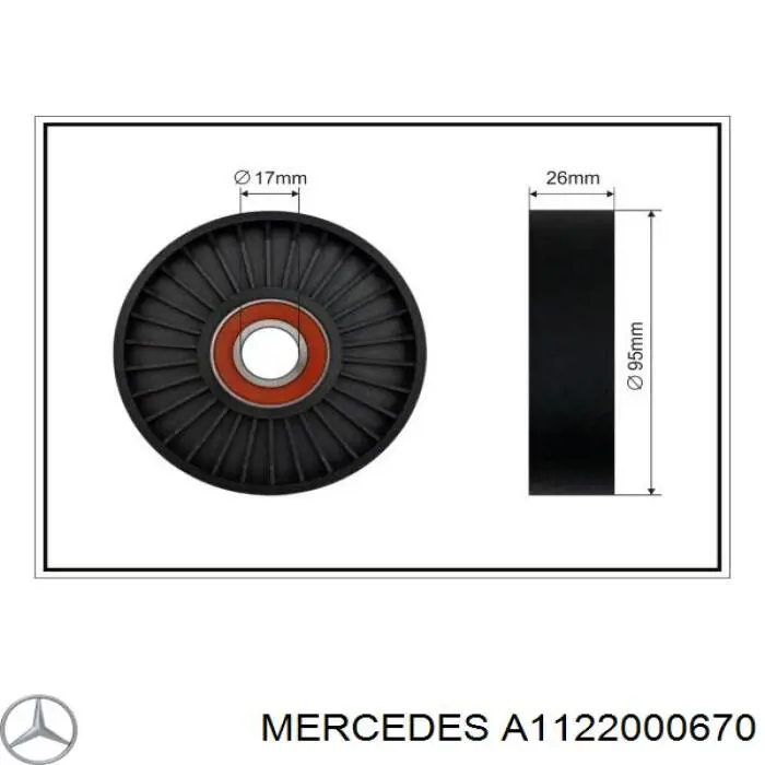 A1122000670 Mercedes Натяжна планка поліклинового ременя