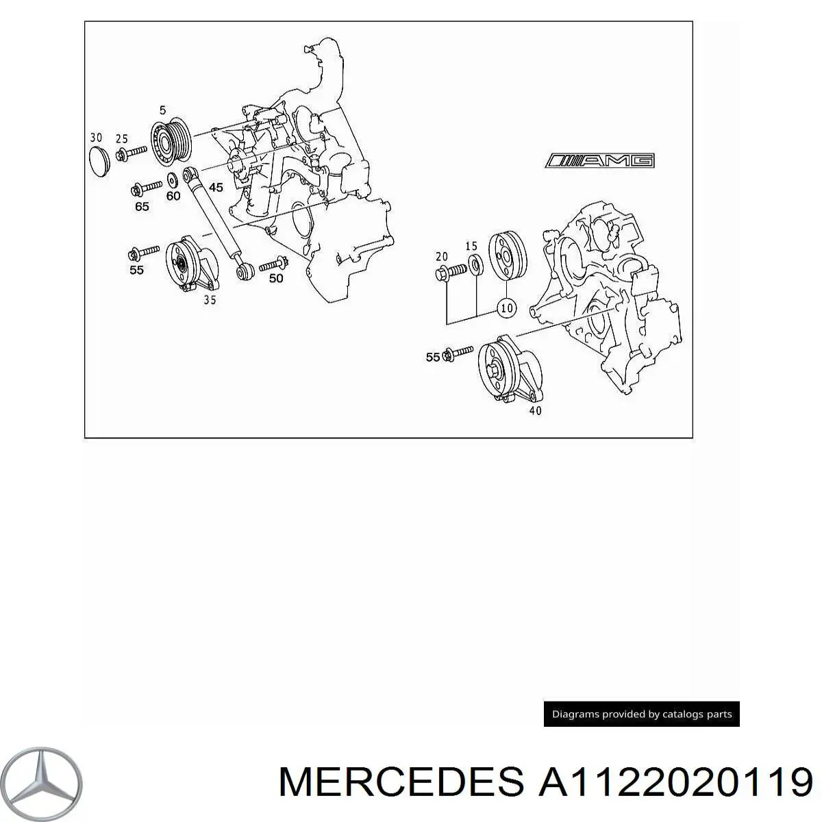  Mercedes A1122020119 ціна, від 60.32 USD