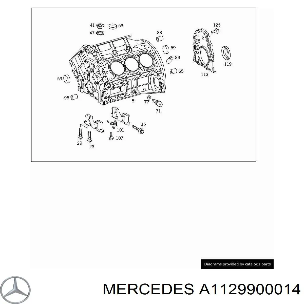  Mercedes A1129900014 ціна, від 3.80 USD