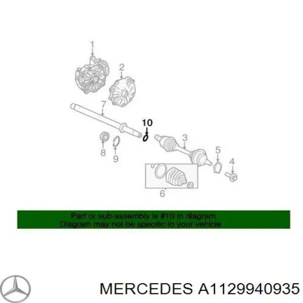 Купити A1129940935 Mercedes 