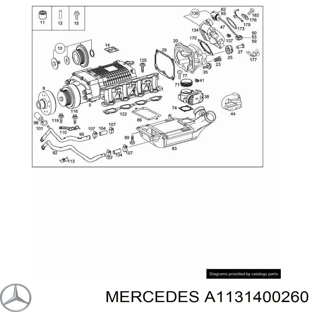Купити A1131400260 Mercedes 