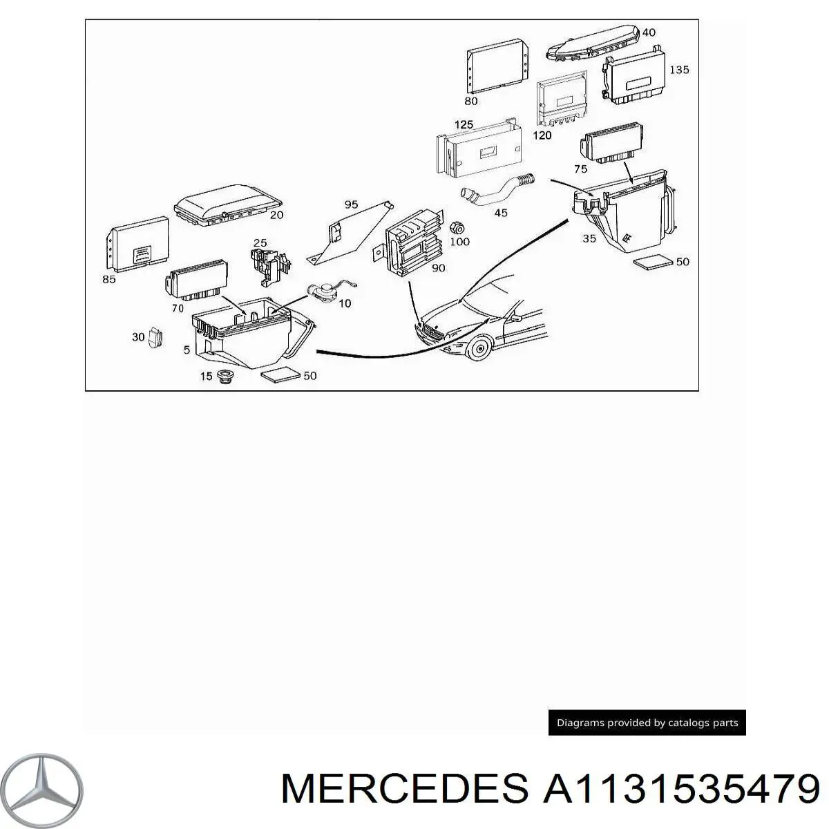 Купити A1131534479 Mercedes Модуль управління двигуном
