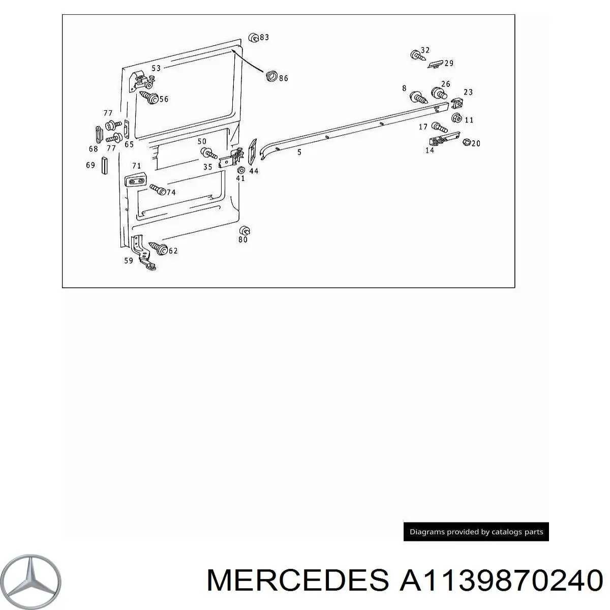  Mercedes A1139870240 ціна, від 5.46 USD