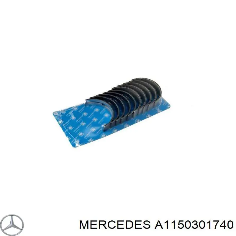 1150301840 Mercedes вкладиші колінвала, корінні, комплект, стандарт (std)