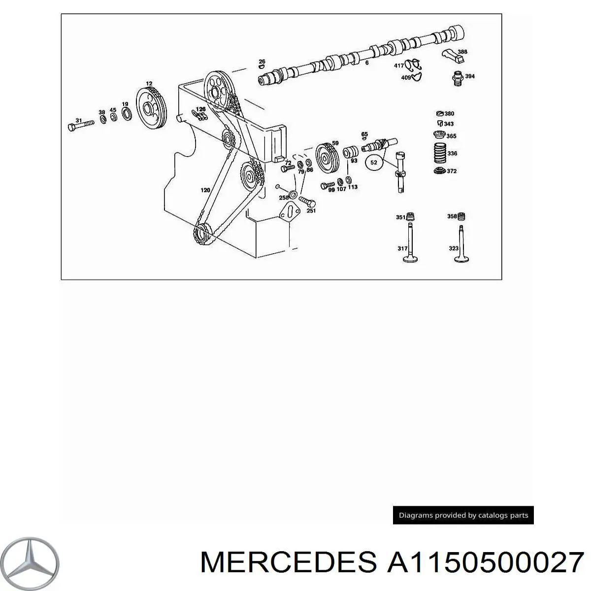 Вихлопний клапан Mercedes A1150500027 ціна, від 14.01 USD