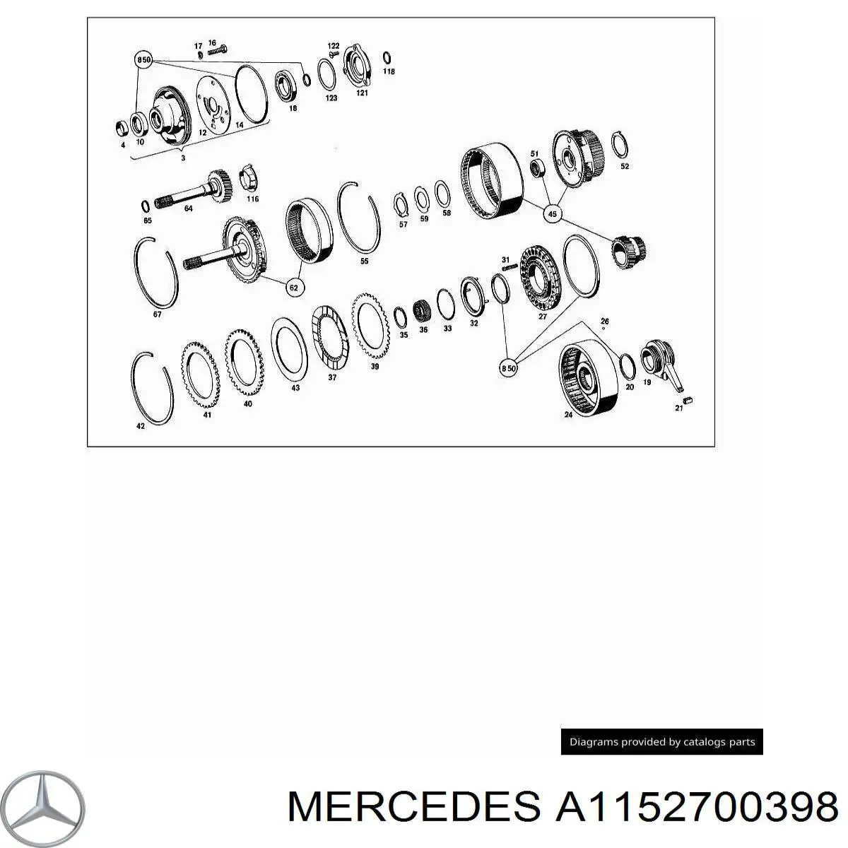 A1152700398 Mercedes фільтр акпп