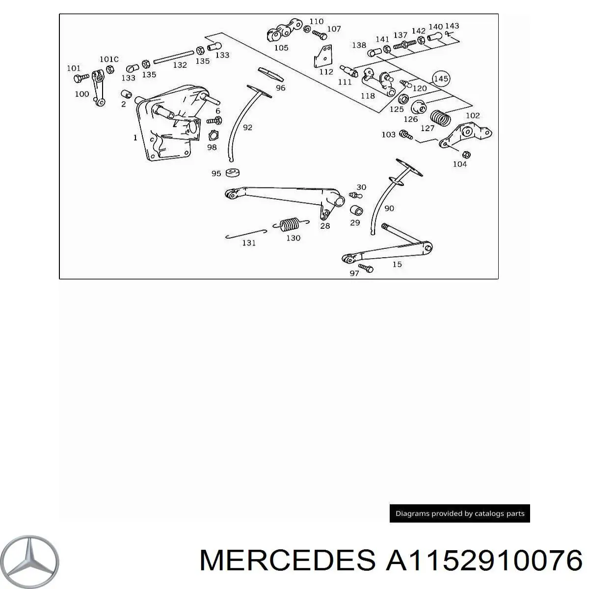 Купити A1152910076 Mercedes 