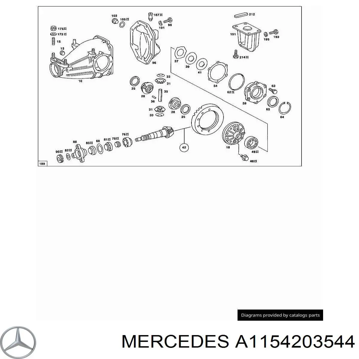 Купити A1154203544 Mercedes Захист гальмівного диска заднього, лівого
