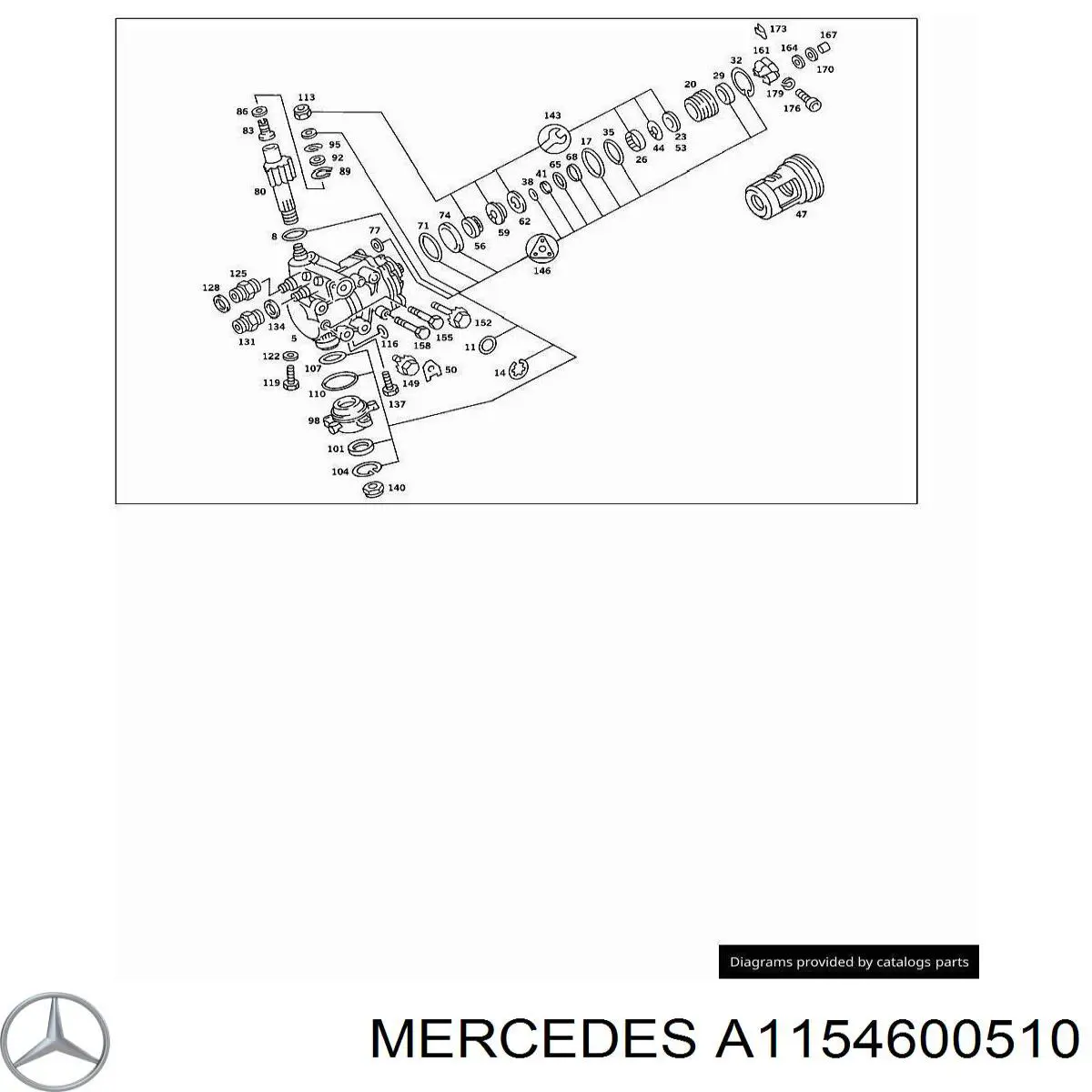 Хрестовина рульового механізму Mercedes A1154600510 ціна, від 248.08 USD
