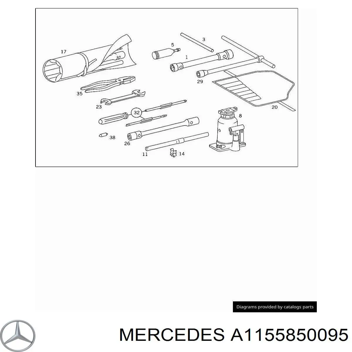 Купити A1155850095 Mercedes 