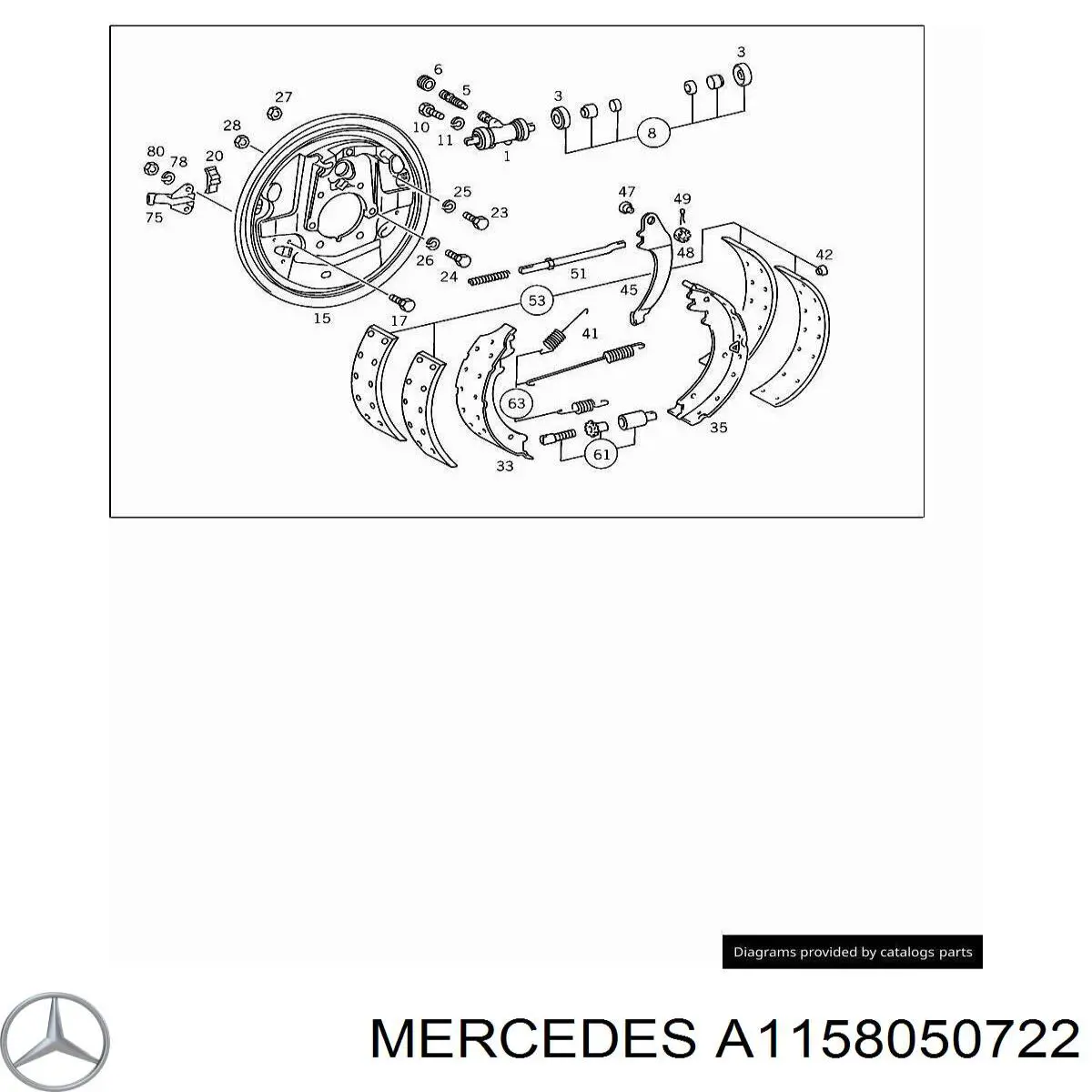 Трійник гальмівних трубок Mercedes A1158050722 ціна, від 8.16 USD
