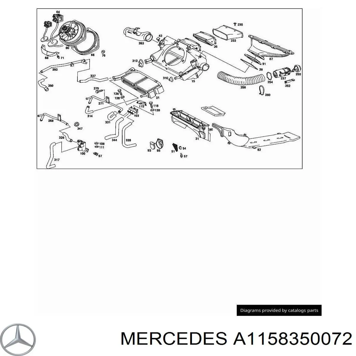 1158350072 Mercedes клапан trv, кондиціонера