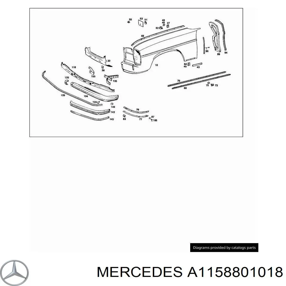 Крило переднє праве Polcar 501202 ціна, від 84.49 USD