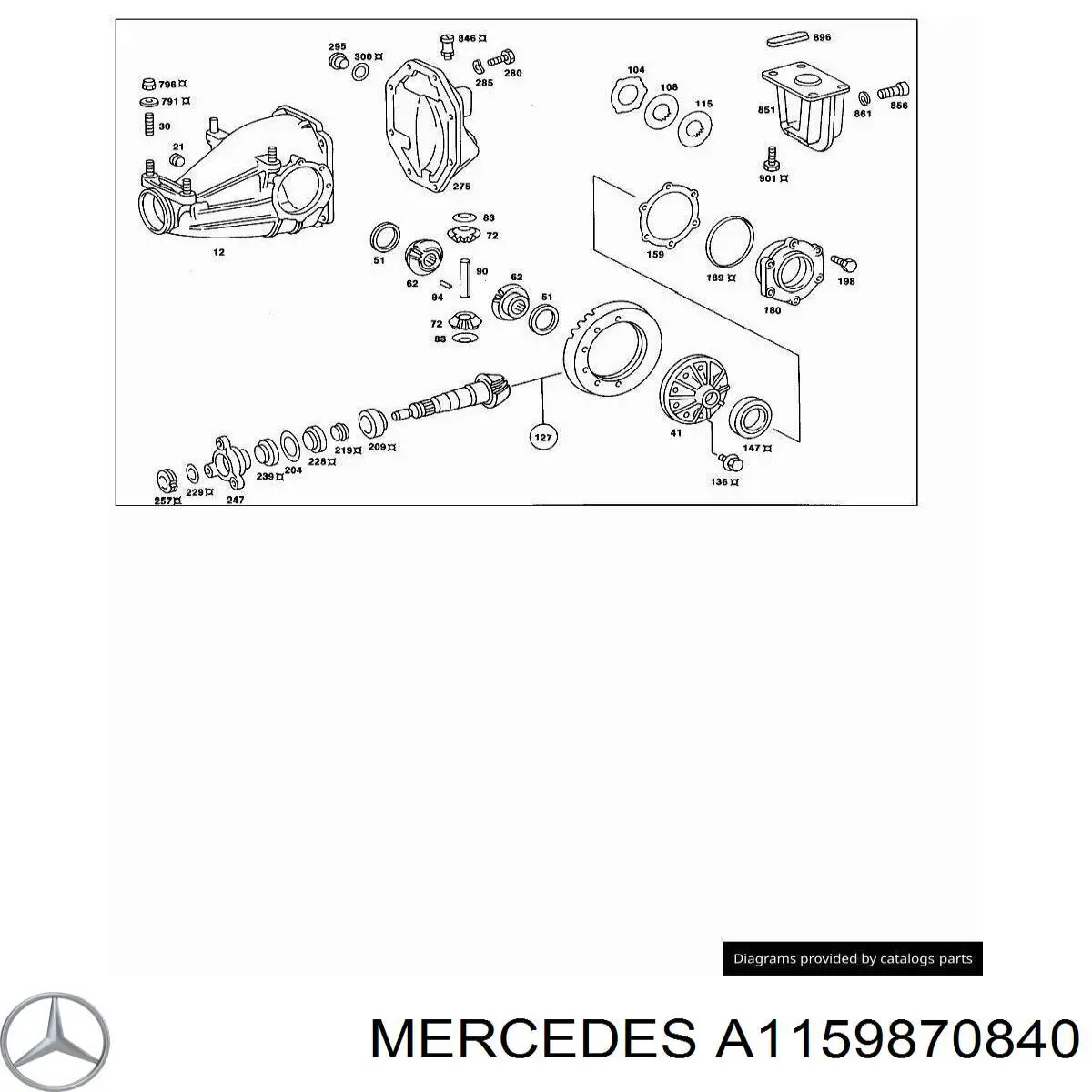  Mercedes A1159870840 ціна, від 1.33 USD