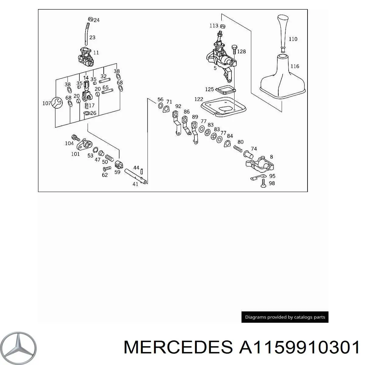 Купити A1159910301 Mercedes 