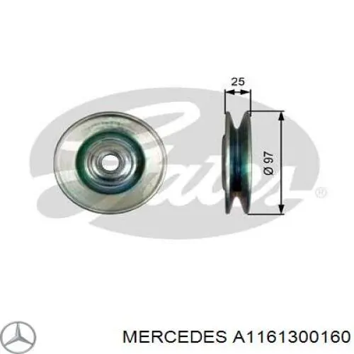 Купити A1161300160 Mercedes Натяжний ролик