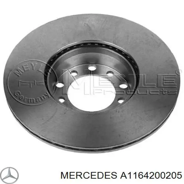 Гальмівні диски передні A1164200205 Mercedes