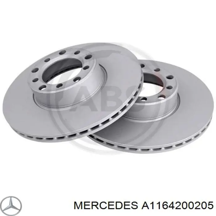 A1164200205 Mercedes диск гальмівний передній